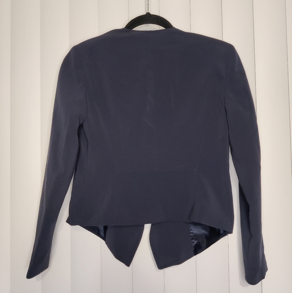 Banana Republic Navy Blue cropped Blazer size 00p - Picture 2 of 3